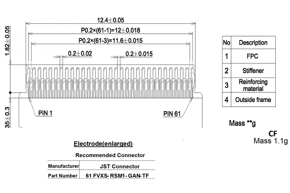 0.39 Inch 1024×768 Micro Display Drawing