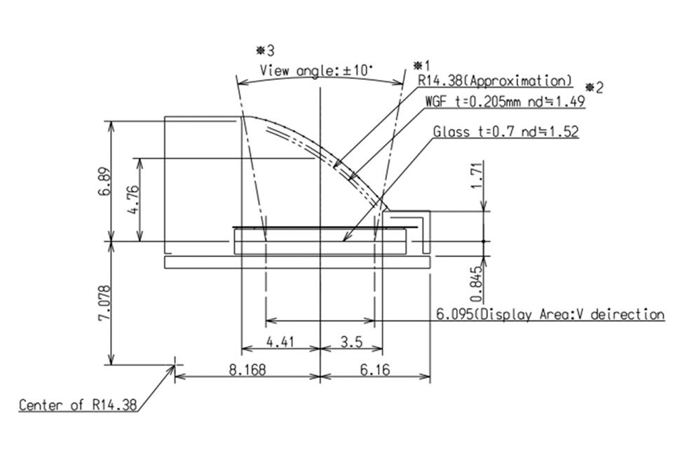 0.4 Micro Lcos Display Module Drawing