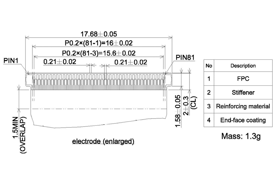 0.71 Inch Microdisplay 3000nits Drawing