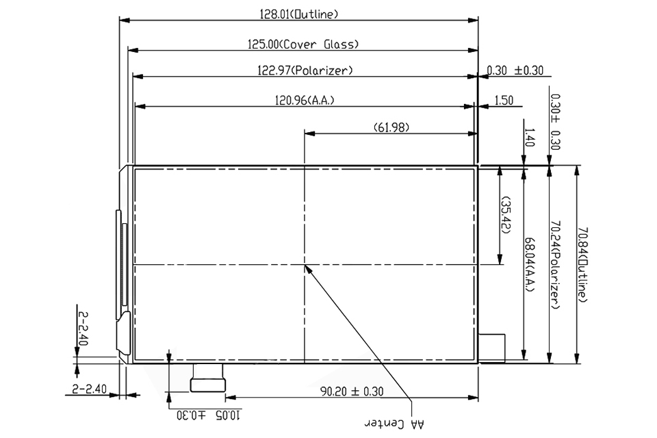 5.5 AMOLED Display Drawing