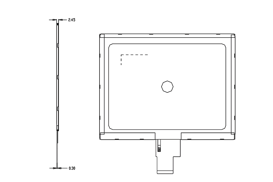 8 TFT LCD Display Drawing