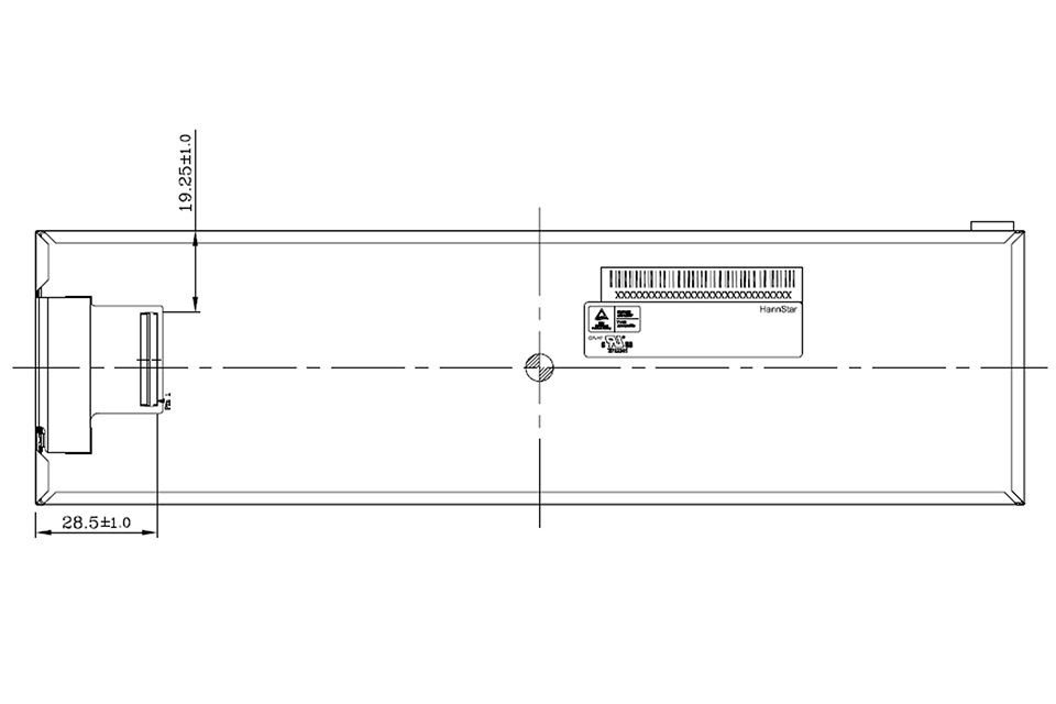 8.8 TFT LCD Display For Automotive Drawing